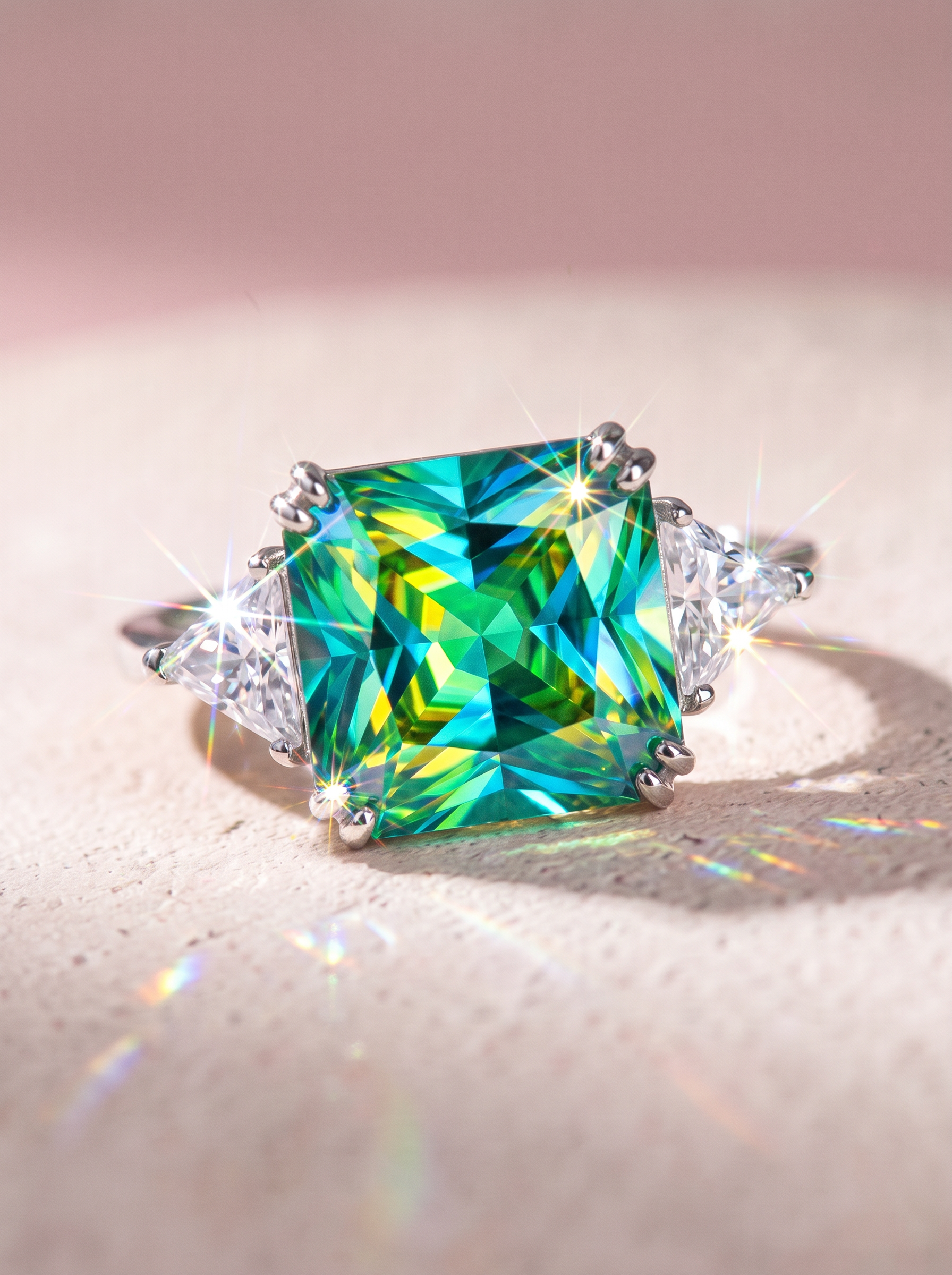 Multicolor CZ S925 Ring